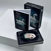 Cartes Oracle personnalisées de haute qualité avec bordure dorée, 78 cartes de tarot, boîte avec livret