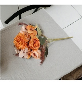 Vente chaude Artificielle Rose Fleurs Maison Salon Ornement <span class=keywords><strong>De</strong></span> Mariage Décoration Élégant Bonne Qualité Fabrication En Gros - Product Image 6