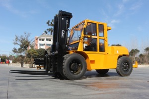 CJLIFT harga pabrik gudang keseimbangan berat 10 Ton 12 16 20T 4.5 m <span class=keywords><strong>Forklift</strong></span> daya Diesel dengan garpu untuk penjualan - Product Image 6