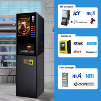 Distributeur automatique de café commercial électrique entièrement automatique à monnayeur avec distribution automatique de gobelets