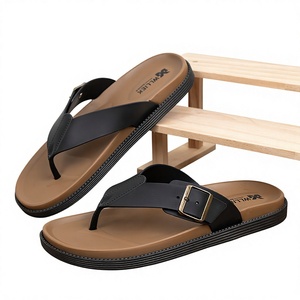 Infradito Estive <span class=keywords><strong>da</strong></span> Uomo con Punta Aperta, Tomaia in PVC, <span class=keywords><strong>Antiscivolo</strong></span>, Suola Spessa, <span class=keywords><strong>Scarpe</strong></span> <span class=keywords><strong>da</strong></span> Spiaggia per Esterni - Product Image 1