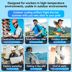 Ventilador de Cinturón Portátil Mini de Alta Potencia con 100 Ajustes de Velocidad, Ventilador con Banco de Energía de 6000mAh, Dispositivo de Refrigeración para Exteriores - Product Image 3