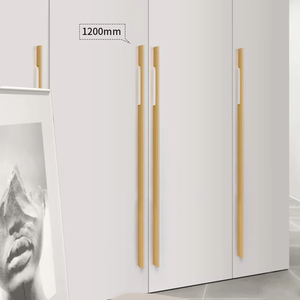 Simple Modern Europe Style Aluminum Alloy Wardrobe <b>Cabinet</b> Door Handles Drawer Pulls for Kitchen Dresser <b>Cabinet</b>-Customizable - Product Image 1