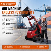 Mini-chargeuse compacte sur chenilles T460, capacité 300 kg, refroidisseur d'huile hydraulique, moteur de translation de haute qualité, pour concessionnaires