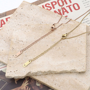 Fashion Letter Smiley Pendant Stainless Steel Necklace For Women Clavicle Chain Gift Jewelry Rose Gold Gold - Product Image 3