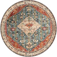 Tapis de table basse rétro chinois avec sous-verres et boîte à mouchoirs en bambou pour la décoration de la maison tapis de sol antidérapant résistant à la saleté