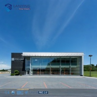 Estructura de Acero Prefabricada, Salón de Exposiciones para Concesionarios de Autos 4S, Almacén con Estructura Metálica