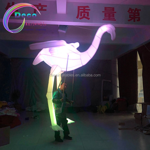 Costume gonflable <span class=keywords><strong>géante</strong></span> de flamant rose, tenue à éclairage led, modèle oiseau - Product Image 2