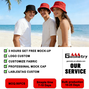 <strong>Custom</strong> Travel Fisherman Leisure Solid Color Men Women Flat Top Wide Brim Summer Cap Cotton Satin Lined <strong>Bucket</strong> <strong>Hats</strong> for Women - Product Image 5