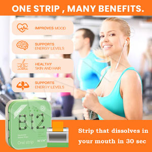 Venta caliente de alta resistencia vitamina B12 tira oral hueso salud e inmunidad aumentar suplemento soluble B12 película caramelo - Product Image 4