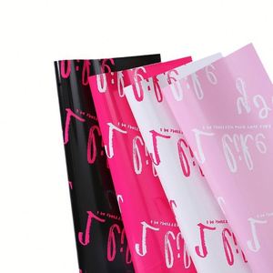 Papier d'emballage en tissu recyclable enduit de PVC imperméable simple face 56x56cm JIEMI pour l'emballage des fleurs, la Saint-Valentin, la fête des mères - Product Image 3