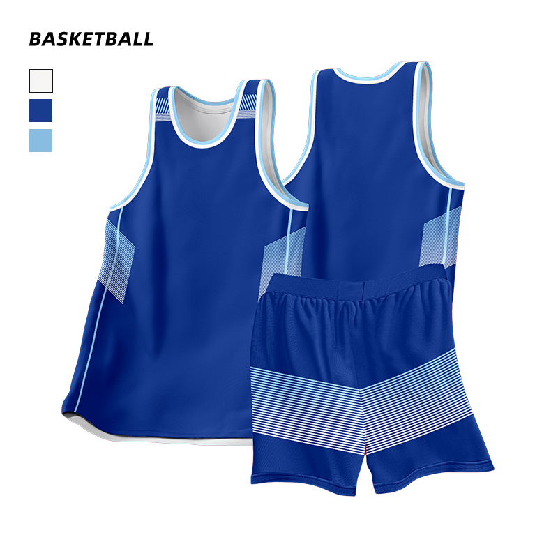 Navy Blue-White