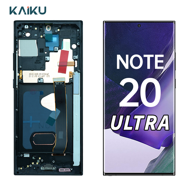Pantalla Display for Samsung Note 20 Ultra 5G Replacement Screen Original Tela De Amoled LCD With Frame Para Copotan Celulares