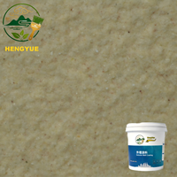 Peinture acrylique HengYue anti-moisissure et résistante aux UV, à base d'eau, effet pierre naturelle, revêtement mural extérieur granit mat longue durée 20L pour