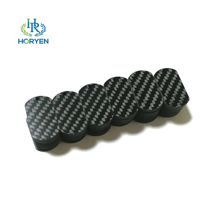 Carbon Fabriek Direct Fabricage Custom Carbon Fiber Cnc Onderdelen Carbon Fiber Key Tag