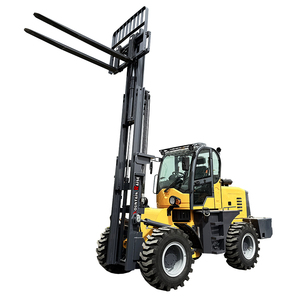 Dizel kamyon 4t yük <span class=keywords><strong>CE</strong></span> ISO özelleştirilmiş yan vites ve otomatik çatal ayar kaldırma yüksekliği 3000mm 4x4 forkliftler - Product Image 2