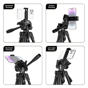Trépied photo <span class=keywords><strong>micro</strong></span> à quatre têtes F3520, support pour télescope, lampe de pêche nocturne, support pour selfie et diffusion en direct - Product Image 3