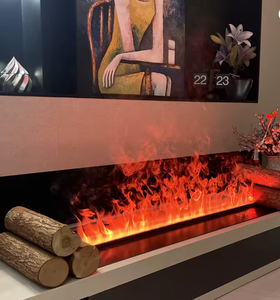 <span class=keywords><strong>Chimenea</strong></span> de Vaporización Lineal RGB con Cambio de Color Completo, Llama Personalizable, Creador de Atmósfera Dinámica, Decoración de Pared para Cafetería, Bar, Salón - Product Image 2