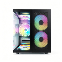Ordinateur de bureau de jeu AMD Ryzen 5 5500 RX 580 8 Go de mémoire graphique 16 Go DDR4 1 To SSD Tour de jeu Esports pour la maison, le bureau et les cafés
