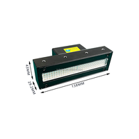 Lampe de polymérisation UV LED refroidie à l'eau 320W 395nm lampe ultraviolette séchage d'encre imprimante à plat UV lampe de polymérisation d'huile UV 120*20mm