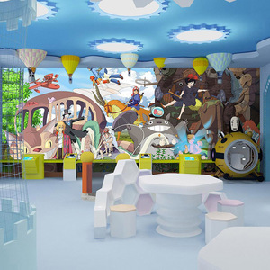 Papel Tapiz 3D de Dibujos Animados de <span class=keywords><strong>Totoro</strong></span> para Habitación Infantil, Revestimiento de Paredes para Sala de Estar, Dormitorio, Decoración de Cabecera, Papel Tapiz de Fondo - Product Image 4