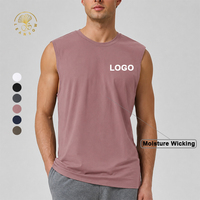 Camisetas sin mangas de nailon cómodas para hombre, diseño liso con logo personalizado, colores, tallas y estilos a medida, ideales para correr.