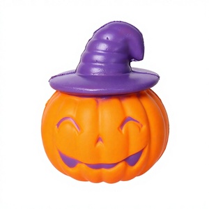 Hight Quality Pu Foam Halloween Pumpkin Slow Rebound Stress Relieve <b>Squeeze</b> Squishy Promotional Toys Birthday Gift for Kids - Product Image 1