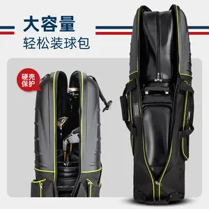 Oyun kartal dayanıklı su geçirmez taşınabilir katlanabilir sert üst golf seyahat çantası tekerlekli