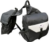 Échantillon gratuit de sacoche de selle et de poche de selle combinés ; Sacoche de selle combinée pour corne et pommeau pour chevaux