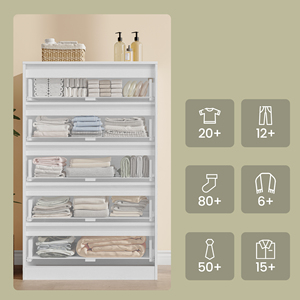 VASAGLE Schubladenschrank Kommode mit 5 Schubladen - Product Image 6