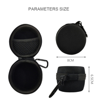 Nouvel étui rigide mini en EVA personnalisé avec fermeture éclair, étui rigide pour écouteurs, câbles et haut-parleurs avec logo EVA