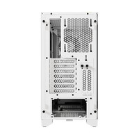 Boîtier d'ordinateur de bureau 4000D RGB AF blanc avec effet d'éclairage, verre trempé, tour moyenne, refroidissement liquide 360