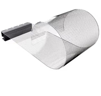 RGX P8 240*1000mm 4000CD 125*30 puntos al aire libre interior vidrio transparente LED película pantalla paneles transparentes tira Led