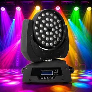 Projecteur de lumière à tête mobile, éclairage led disco 36x18w couleur rgbwa uv dmx512 <span class=keywords><strong>lyre</strong></span> lavage, pour promotion - Product Image 1