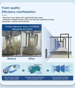 เครื่องกรองโปรตีนน้ำเค็มสำหรับฟาร์มปลา CATAQUA ผลิตจากพลาสติก PP ขนาดเส้นผ่านศูนย์กลาง 0.4*<span class=keywords><strong>1</strong></span>.8 เมตร 10 ลูกบาศก์เมตร/ชั่วโมง ได้รับการรับรองมาตรฐาน ISO9001/CE - Product Image 2