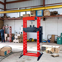 Presse hydraulique d'atelier de 20 tonnes avec manomètre pour la réparation automobile, le redressage des métaux en garage