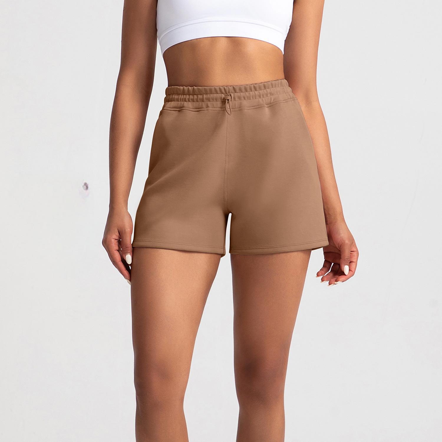 High-Waist Activewear Shorts (LJ-DK117): colour and size-option reference for private-label production