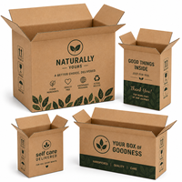 Carton d'expédition personnalisé haut de gamme en carton ondulé E Flute avec impression flexographique pour l'expédition mensuelle de boîtes de marque