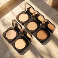 Poudre compacte mate vegan waterproof anti-brillance 15 couleurs, fond de teint visage, marque privée, best-seller
