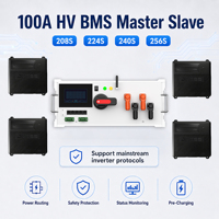 Sistema de Gestión de Baterías JKESS Pace BMS Master Slave de Alto Voltaje 100A 64S 96S 128S 160S 256S con Monitoreo LCD WiFi, Stock en la UE