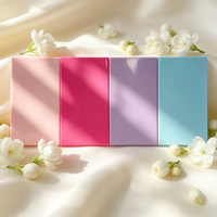 Lot de 5 pinceaux de maquillage double embout pour les yeux, en poils synthétiques véganes, kit cosmétique de voyage avec miroir, vente en gros, OEM