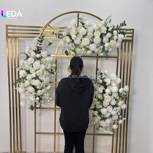 Camino de Mesa de Rosas Blancas Personalizado para Boda, Flores Artificiales Suaves Hechas a Mano para el Día de San Valentín, Fiesta de Cumpleaños - Product Image 1