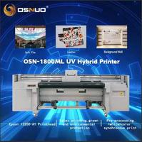 Mesin cetak Format lebar KT papan PVC Film lembut lateks kulit 1.8m 3.2m Printer UV hibrida