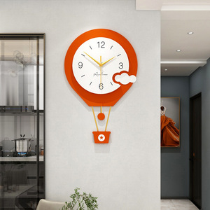 Grand mécanisme d'<span class=keywords><strong>horloge</strong></span> <span class=keywords><strong>murale</strong></span> moderne et minimaliste en métal, décor de chambre à coucher <span class=keywords><strong>pour</strong></span> enfants, ballon en vogue, nouveau design, créatif - Product Image 4