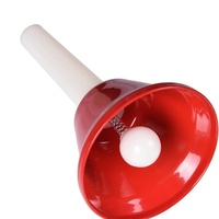Instrument de percussion pour enfant en gros, clochettes à main en plastique colorées arc-en-ciel à 8 notes, instrument de musique