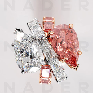 Anillo de Oro Blanco de 18 Quilates con Diamante Certificado IGI, Modelo ROSE RING, Clásico, para Compromiso o Boda - Product Image 4