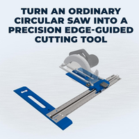 Outil de coupe facile Rip Cut Scie circulaire Rail de guidage Guide de scie pour scie circulaire