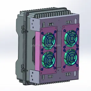 전기 IP67 방수 팬 냉각 야외 프로젝트 전기 상자 금속 다이캐스팅 알루미늄 인클로저