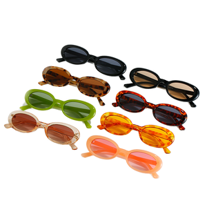 Nouvelles Lunettes de Soleil Unisexe Tendance pour le Street Style, Monture Fine Beige Doré Orange, Protection UV400 - Product Image 2