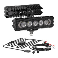 Lumière de travail LED de 6 pouces, 18W, 1518LM, portée de 134 m, blanc, jaune, spot, DRL, lumière de conduite tout-terrain, IP68, étanche, 4x4, camion, ATV, UTV